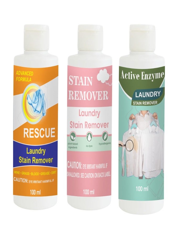 مجموعة مزيلات البقع من توفوس، تحتوي على مزيل بقع برتقالي، وردي، وفستقي | محلول تنظيف متعدد الأسطح للملابس والأقمشة والمفروشات (100 غرام لكل عبوة) - Image 1